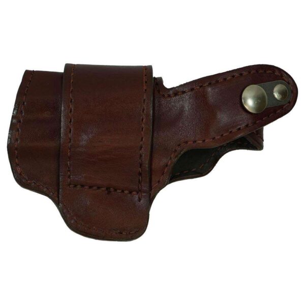 Buy Leather Driving Holster 3in brl/trigger guard Brown w/ Henna Stitching RH